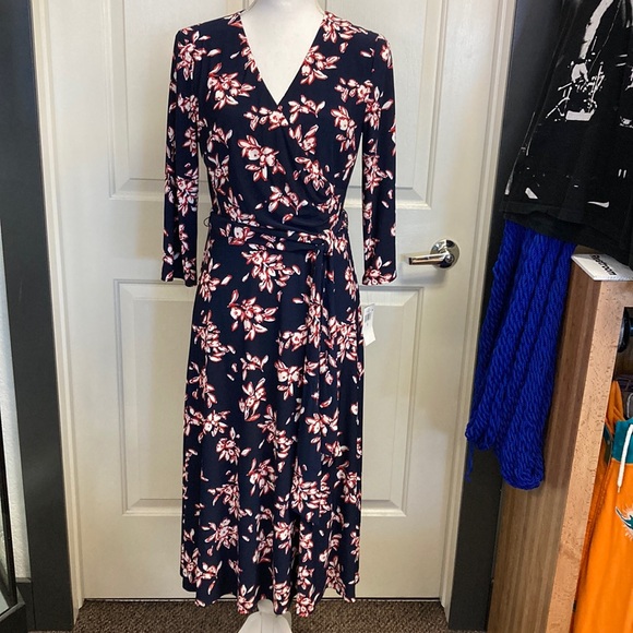 Lauren by Ralph Lauren new with tag dress size 6 red white and blue - Picture 1 of 13